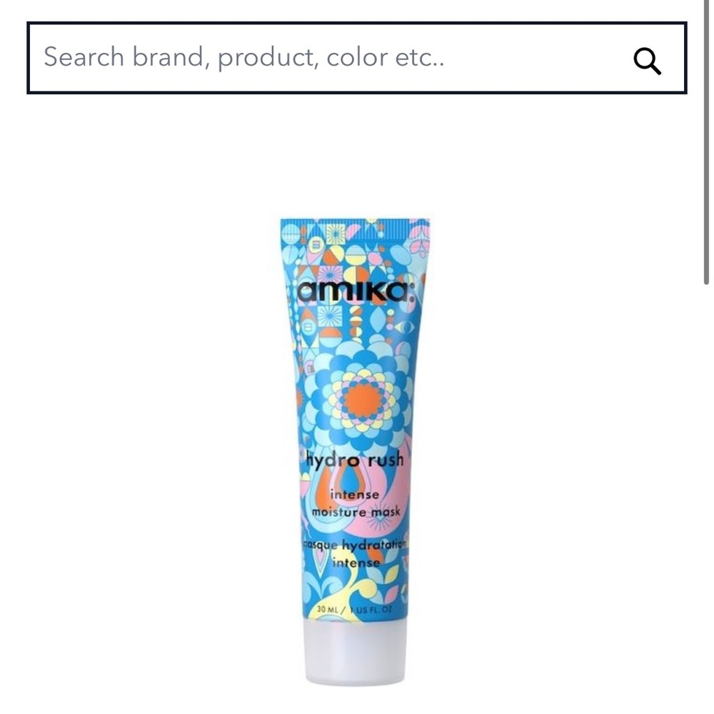 Amika Hydro Rush Intense Moisture Mask - NWT